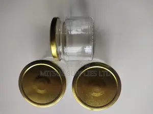 Set of 15 Mason/Spice Jars 330ml With Gold Lids- 82x75mm