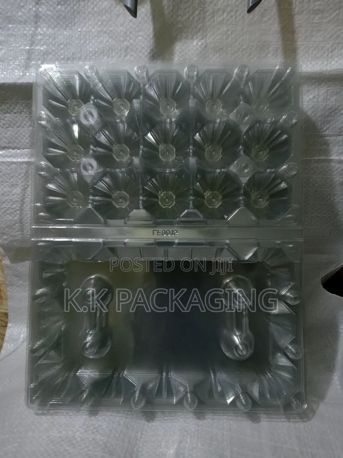 Clear Plastic Egg Trays 15 Holes
