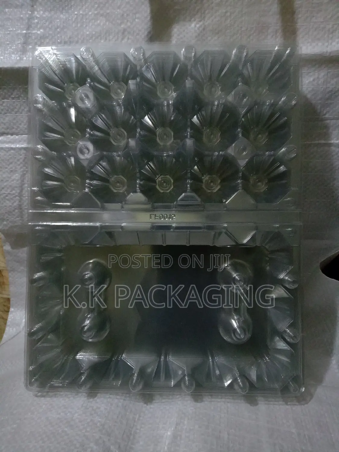 Clear Plastic Egg Trays 15 Holes