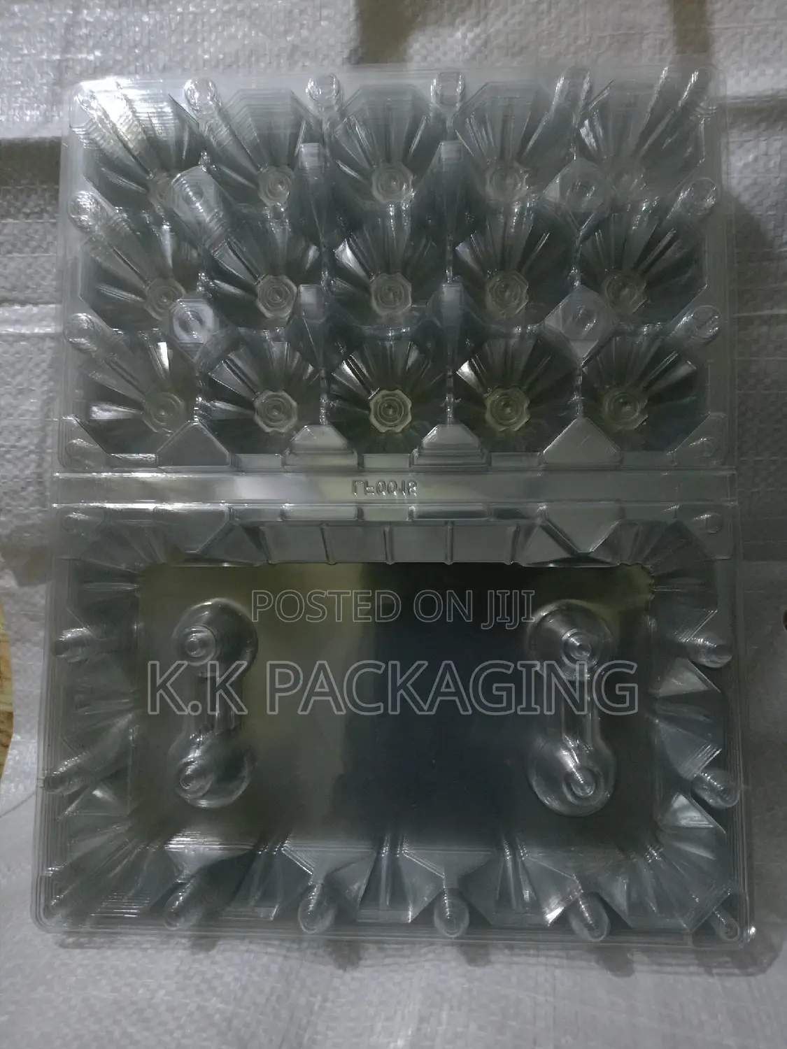 Clear Plastic Egg Trays 15 Holes