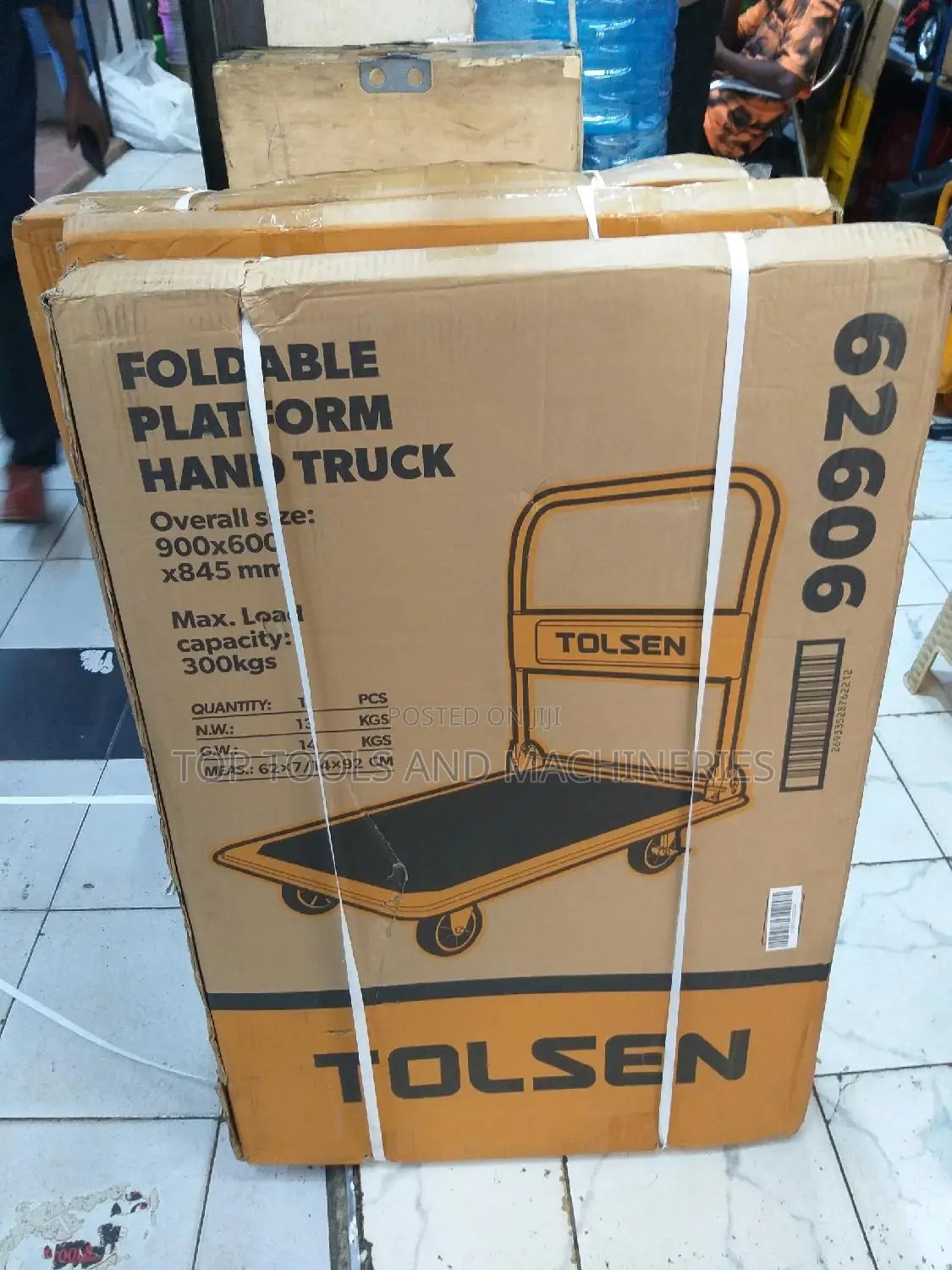 Tolsen 300kgs Foldable Trolley (Foldable Hand Truck)
