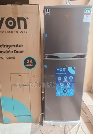 £Brand New Von 138 Litres Double Door Refrigerator 0