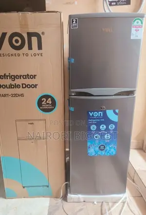 New Von 138 Litres Double Door Refrigerator 0