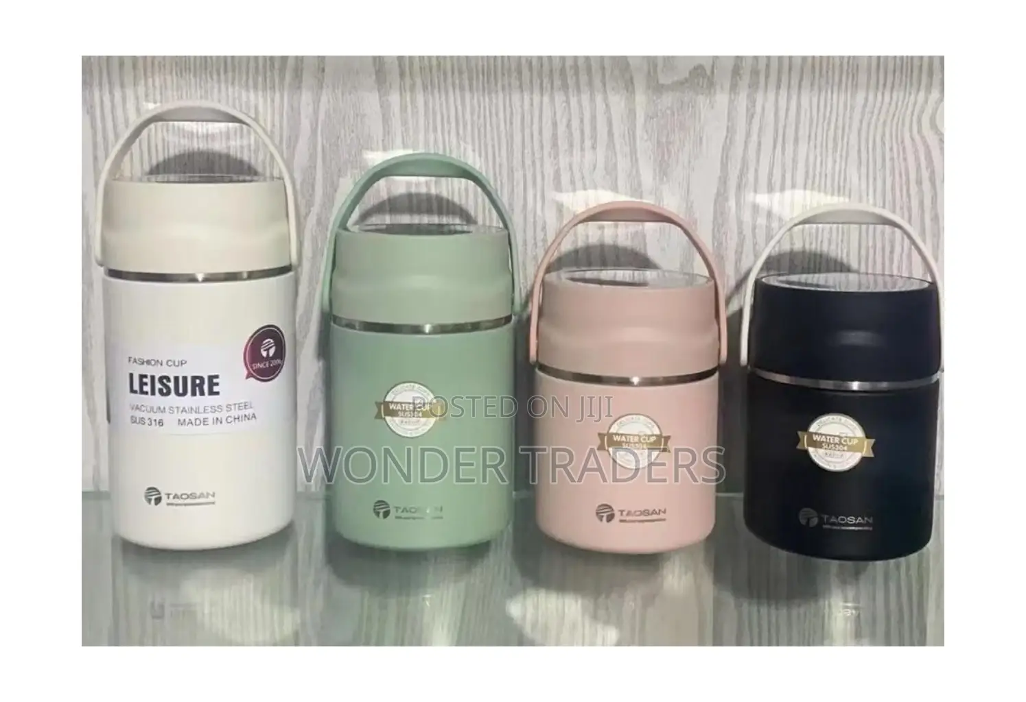 1000 Ml Food Flask With Foldable Spoon