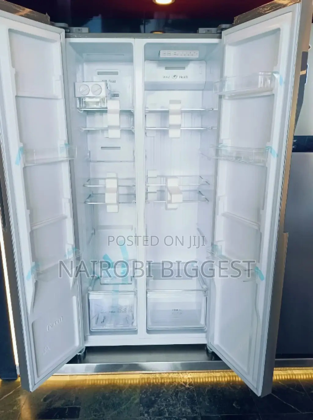 Ramtons Rf/319- 430 Liters Side By Side Led No Frost Fridge