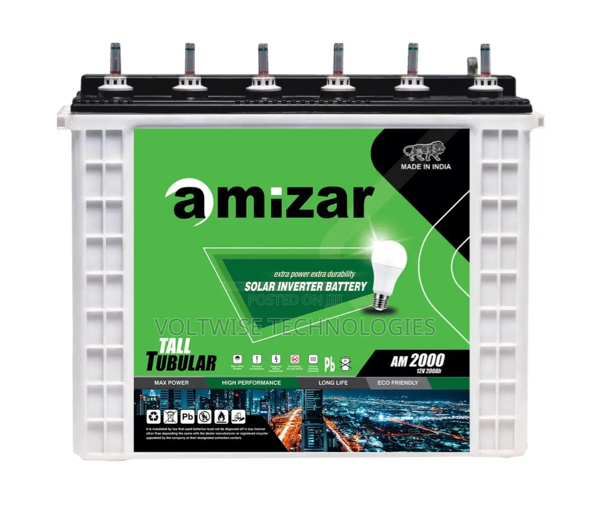 Brand New Amizar Tall Tubular Solar Battery