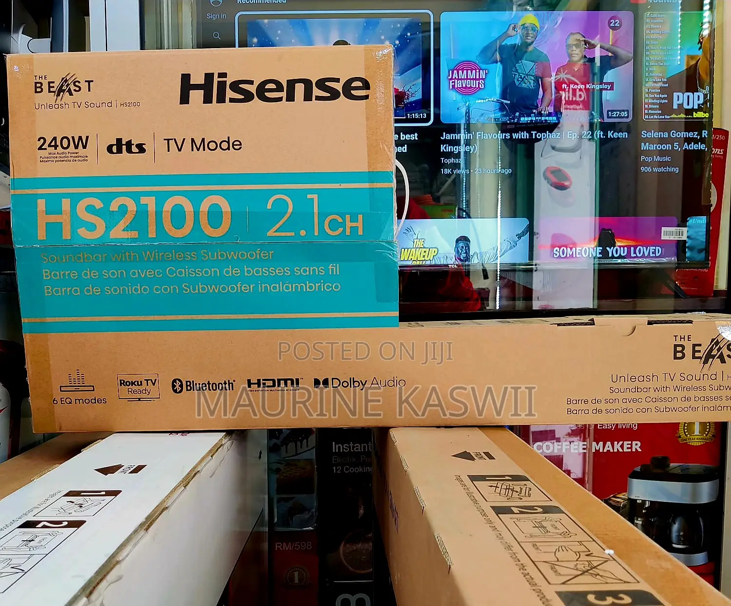 Hisense 240w Hs2100 2.1ch Wireless Soundbar