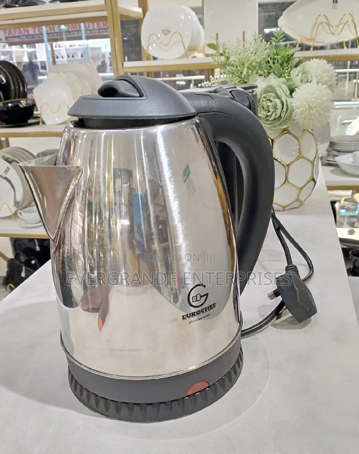 Electric Kettle, Electric Kettle Eurochef Stainless