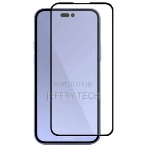 iPhone 14 Pro Max Full Cover Glass Screen Protector (Black) - thumbnail 2