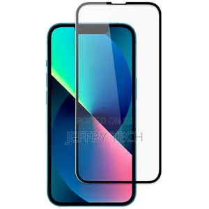 iPhone 14 Plus Full Cover Glass Screen Protector (Black)