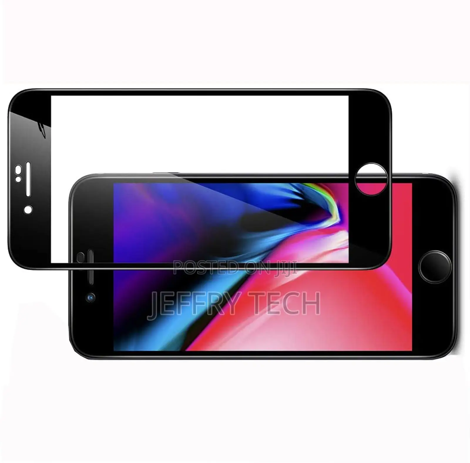 iPhone SE (3rd Gen) Full Cover Glass Screen Protector (Black