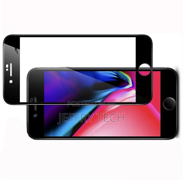 iPhone SE (3rd Gen) Full Cover Glass Screen Protector (Black - thumbnail 2