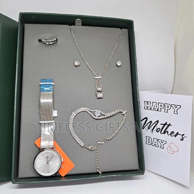 IBSO Silver Watch Jewelry Gift Set - thumbnail 3