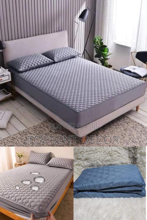 Grey and Blue Waterproof Mattress Protectors