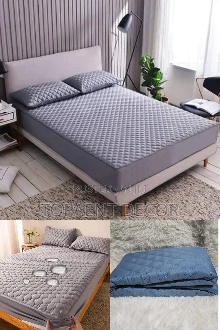 Grey and Blue Waterproof Mattress Protectors