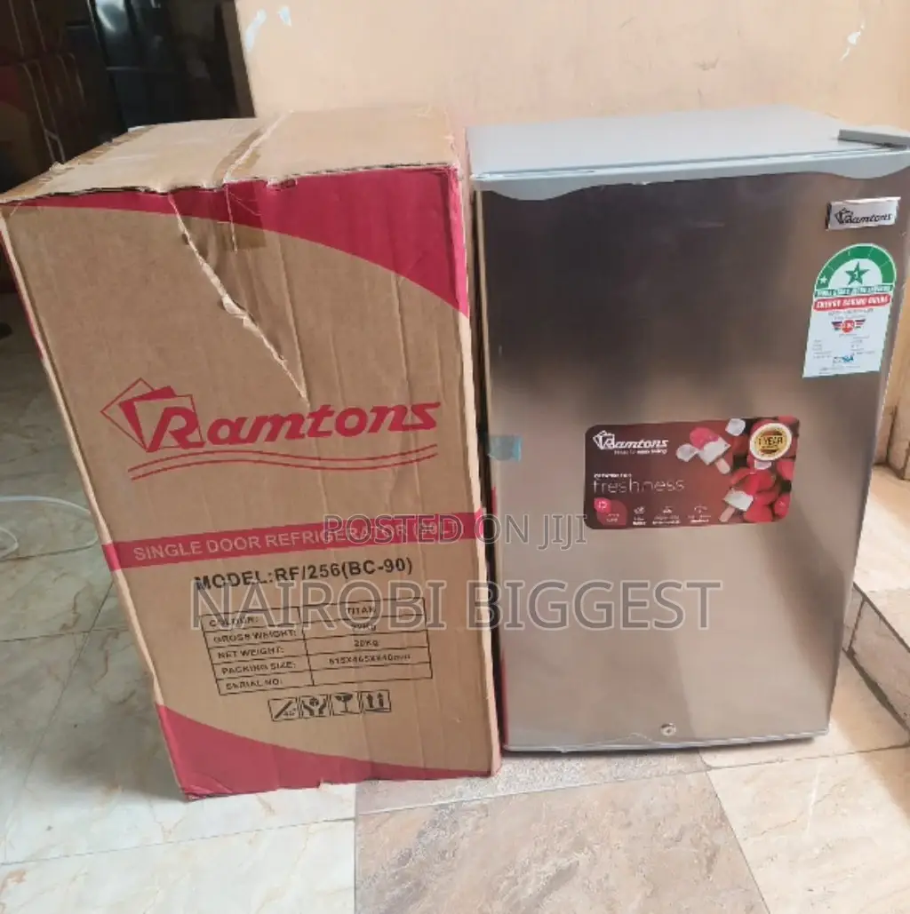 Ramtons Rf/256 - 1 Door Refrigerator - 90l - Titan Silver