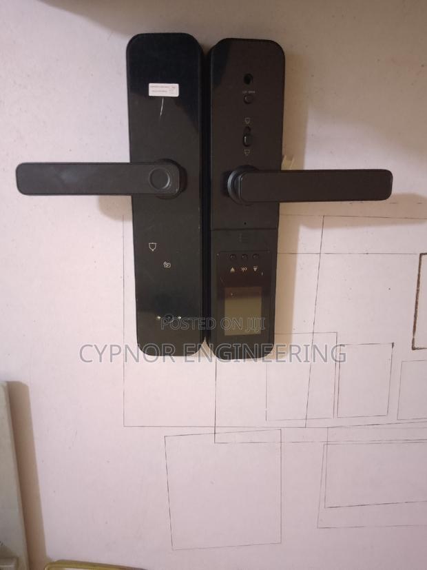 Tuya Smart Automatic Door Lock, Fingerprint Keycard - main view