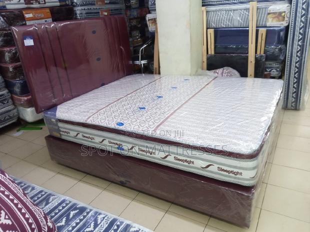 Special Offer! 5×6 Complete Bedset(Bed+Divan+Spring Mattress - thumbnail 2