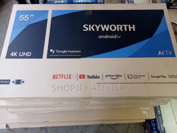 Skyworth 55" Android Ai Tv Google Assist Super Slim - main view