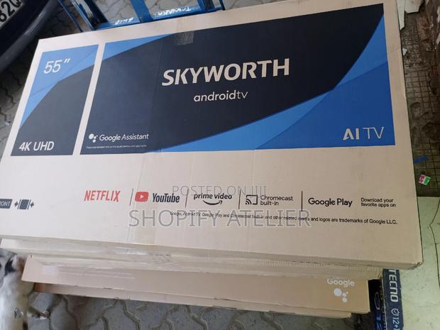 Skyworth 55" Android Ai Tv Google Assist Super Slim - thumbnail 4