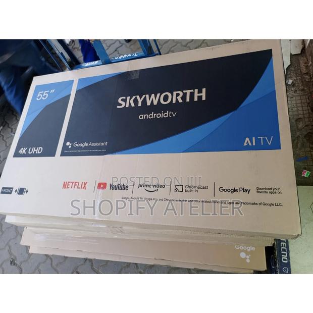 Skyworth 55" Android Ai Tv Google Assist Super Slim - thumbnail 5