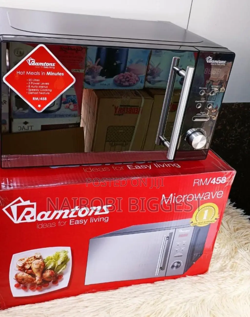 Rm/458 Ramtoms 20l Digital Microwave
