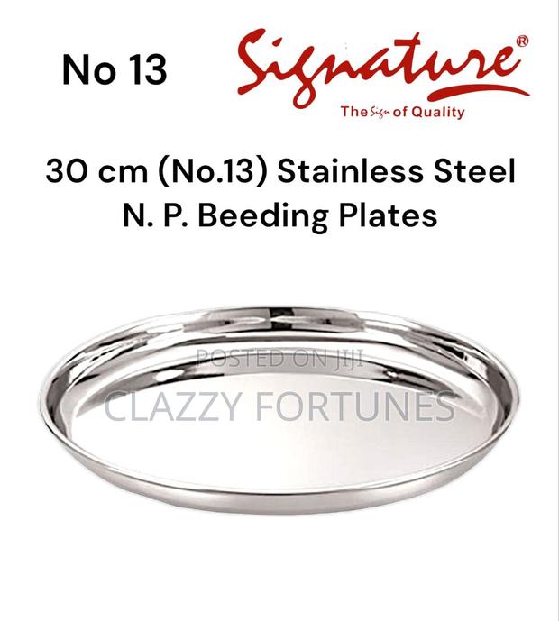 SIGNATURE/Beeding Stainless Steel Plates /Box 48 PCS in Box