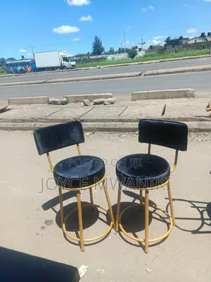 Low Stools, Black and Gold 