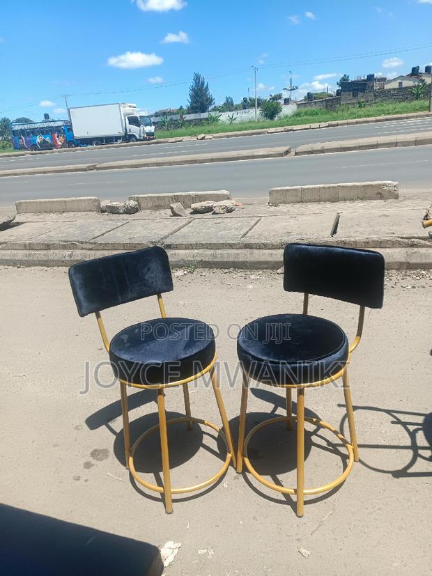 Low Stools, Black and Gold 