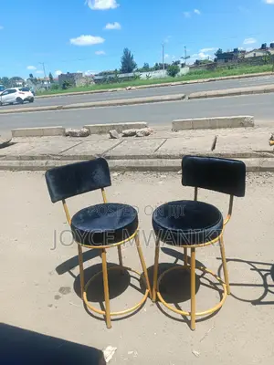 Low Stools, Black and Gold 