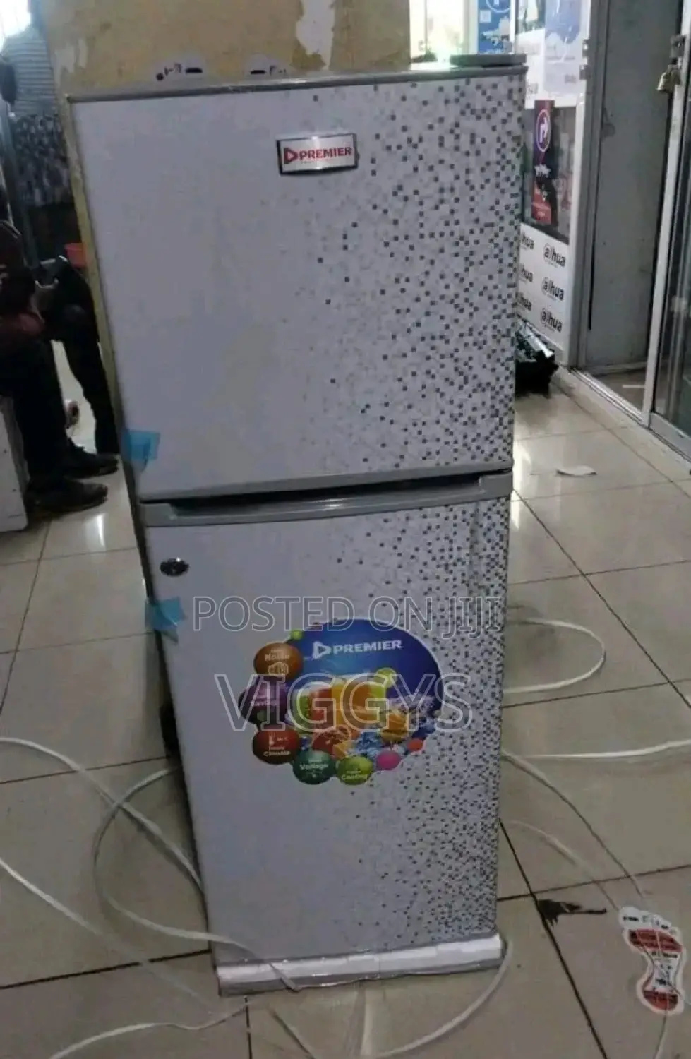 Premier 128 Litres Double Door Fridge