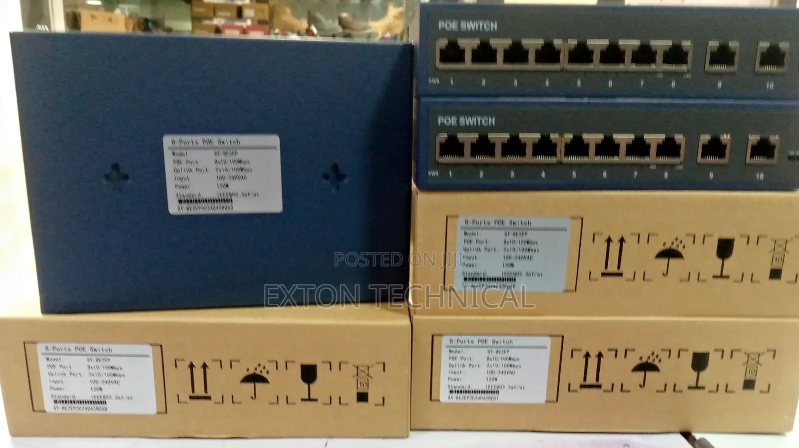 120W Power Unmanaged 8 Port Poe Switch With 2 Uplink Port