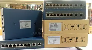 100-240vac Input 120w Power 8 Port With 2 Uplink Port Poe