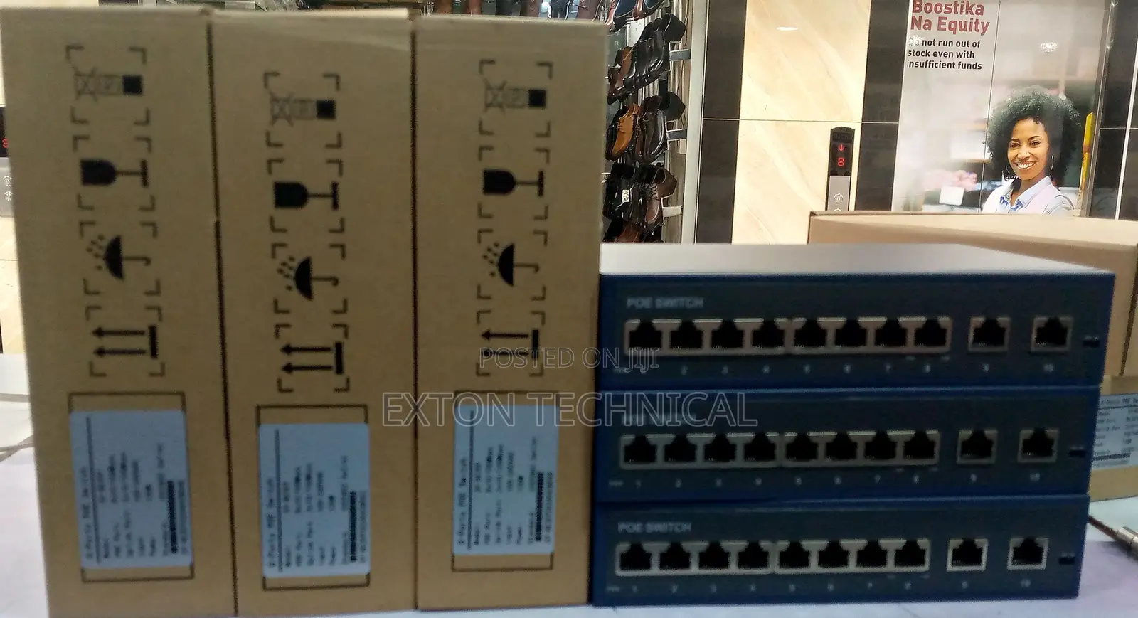 120W Power 100-240vac Input 8 Port Poe Switch With 2 Uplink