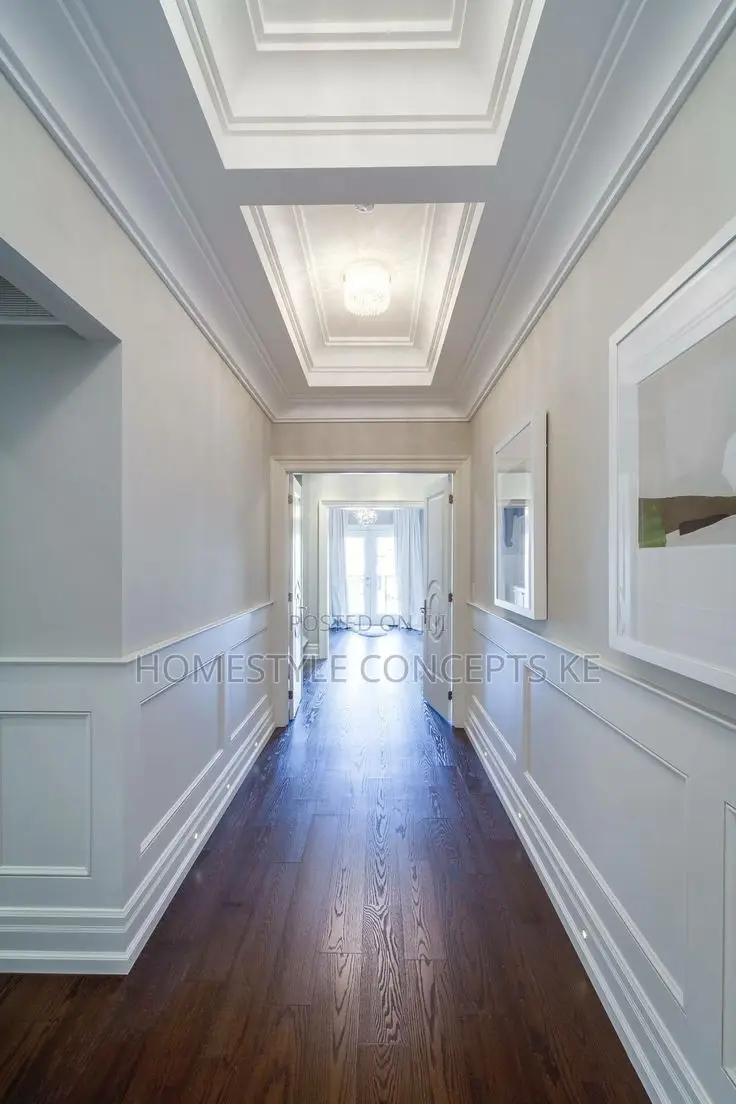 Coffered Waffle Ceilings Designs With Cornices and Panels