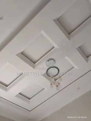 Coffered Waffle Ceilings Designs With Cornices and Panels
