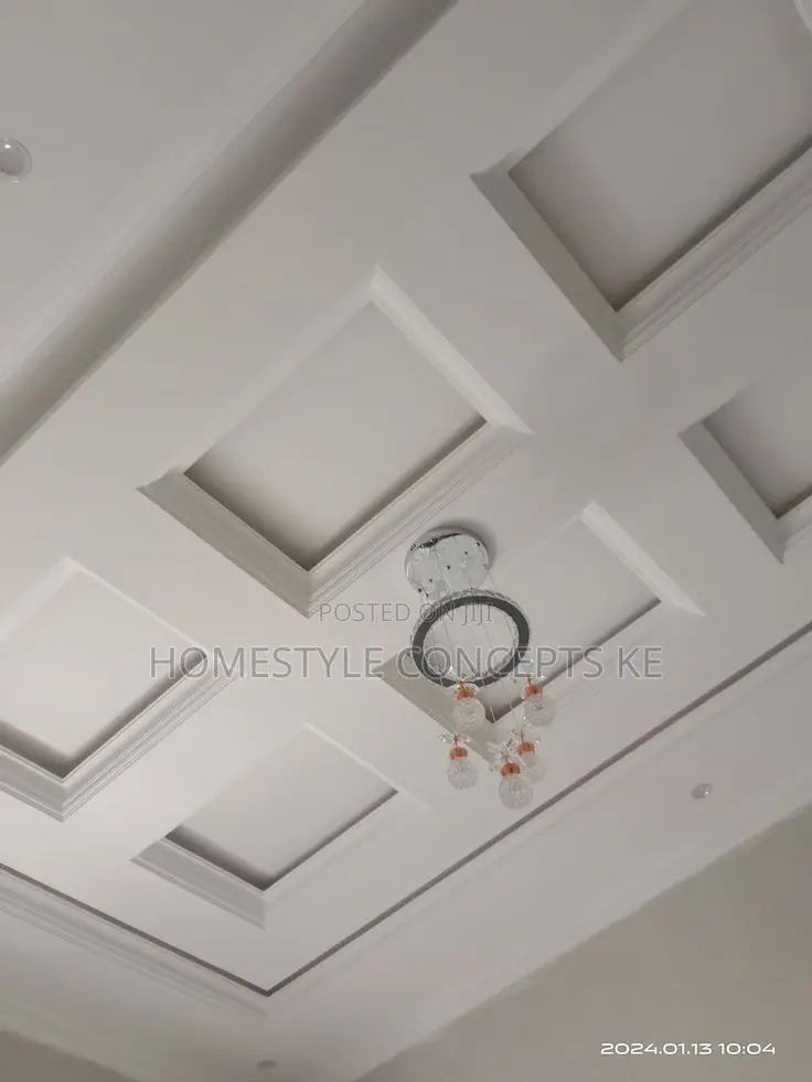 Coffered Waffle Ceilings Designs With Cornices and Panels in Karen Building & Trade Services