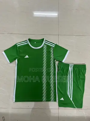Green Adidas Football Uniforms