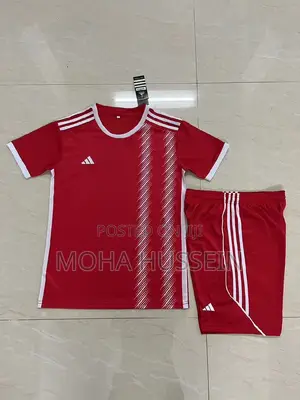 Red Adidas Uniforms Kits