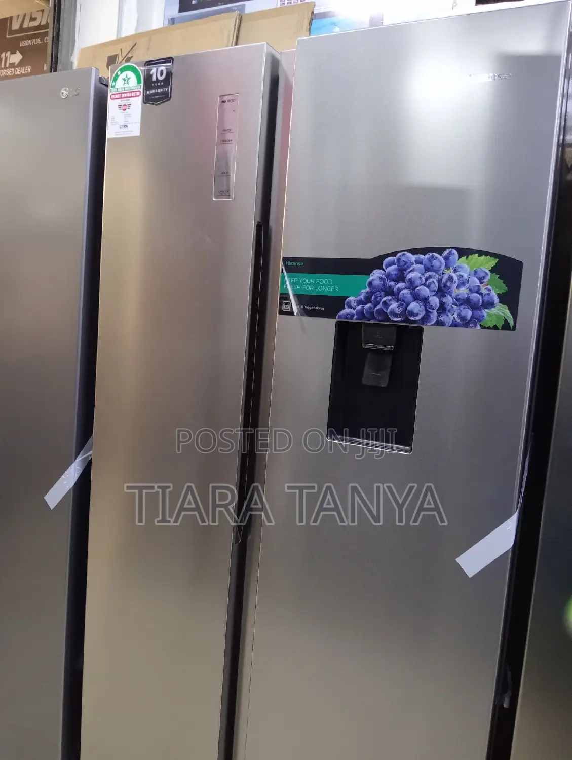 Hisense REF518DR 518L Side by Side Frost Free Refrigerator
