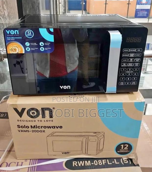  Classic Von Black 20 Litres Microwave - main view