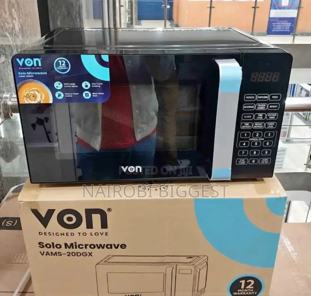 (Brand New Amazing Classic Von Black 20 Litres Microwave
