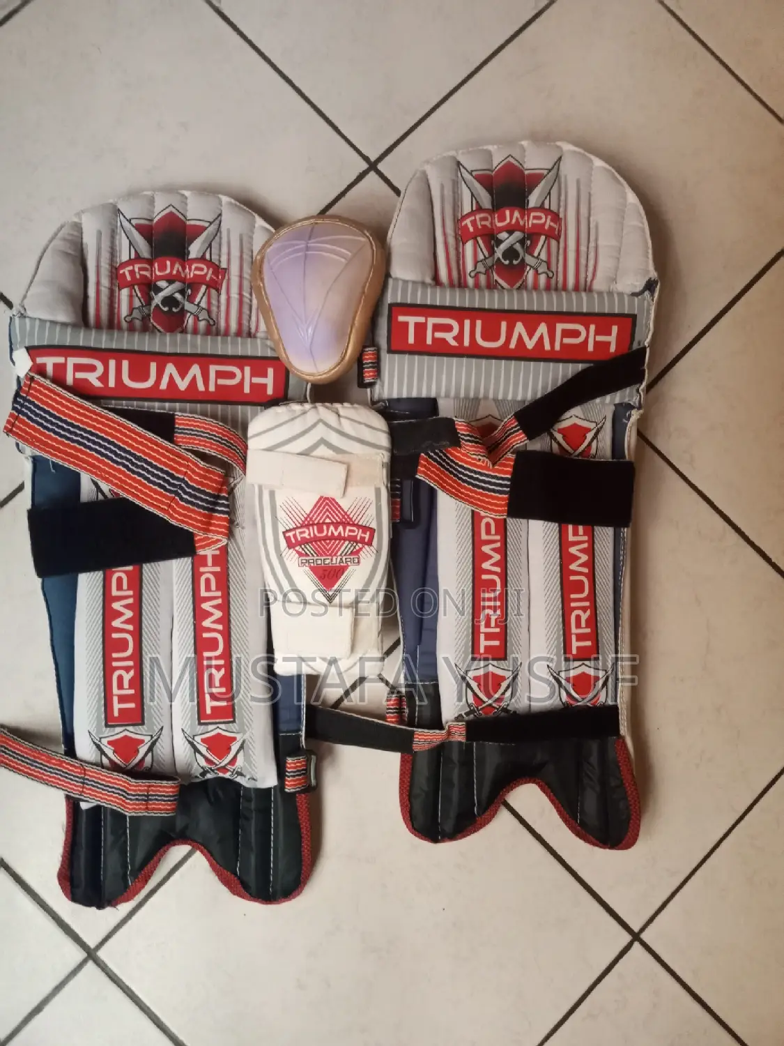 Cricket Set of Pads ,Guards and Gloves .