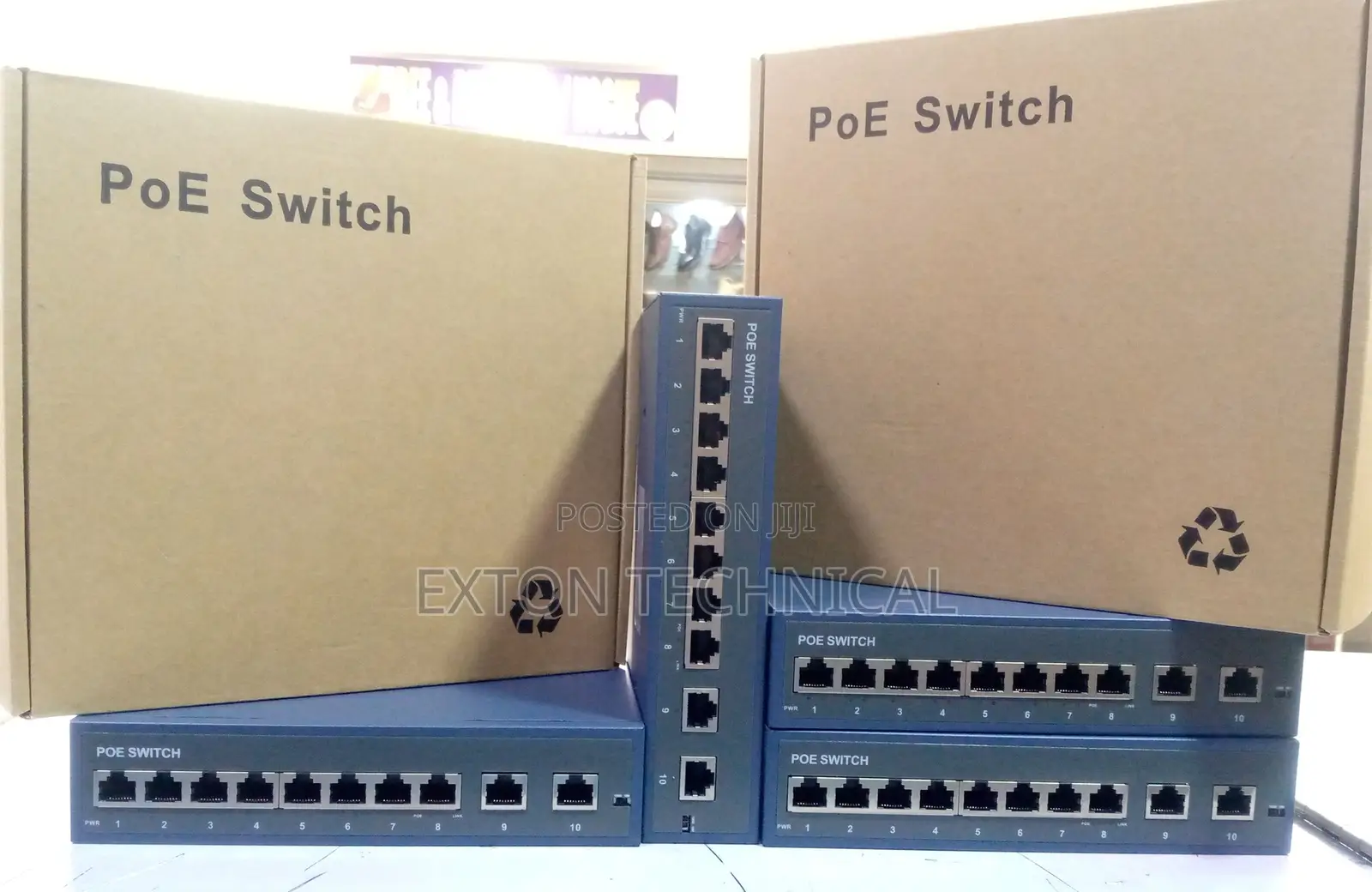 8 Port Unmanaged Poe + 2uplink Port 100mbps