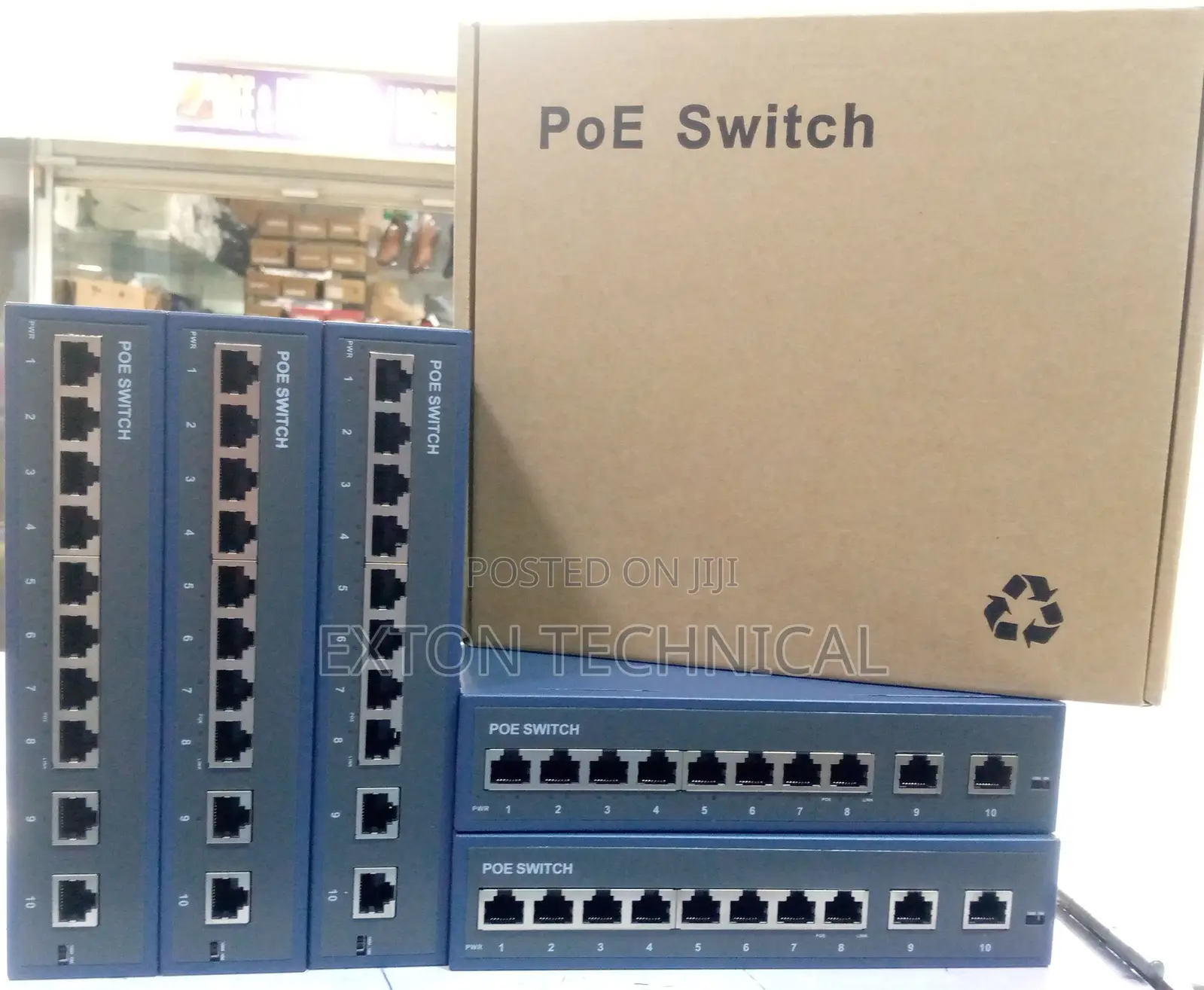 8 Port Poe Switch for Cameras 120w Power With Uplinks Ports