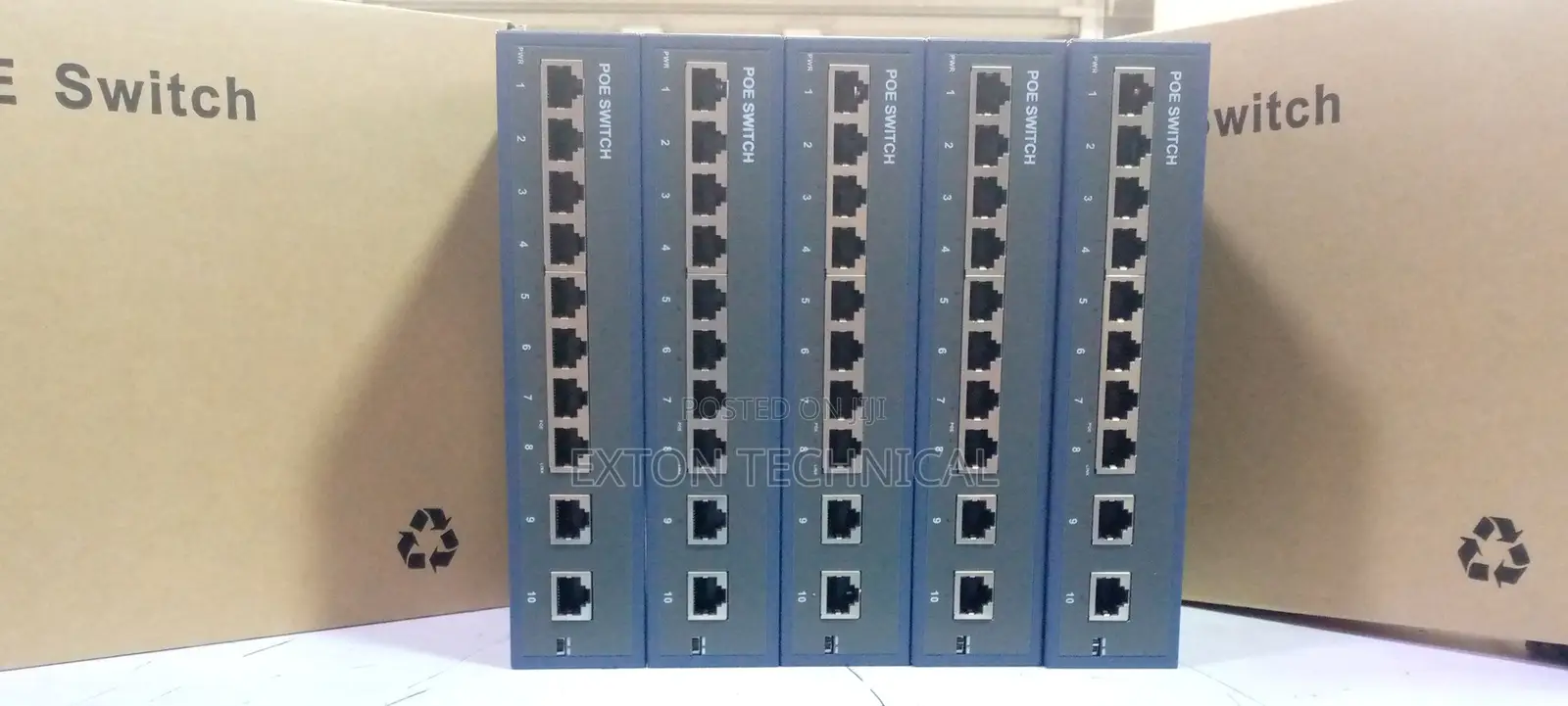 8- Port Unmanaged Poe+ Switch (2 Uplink Ports) 120w Power