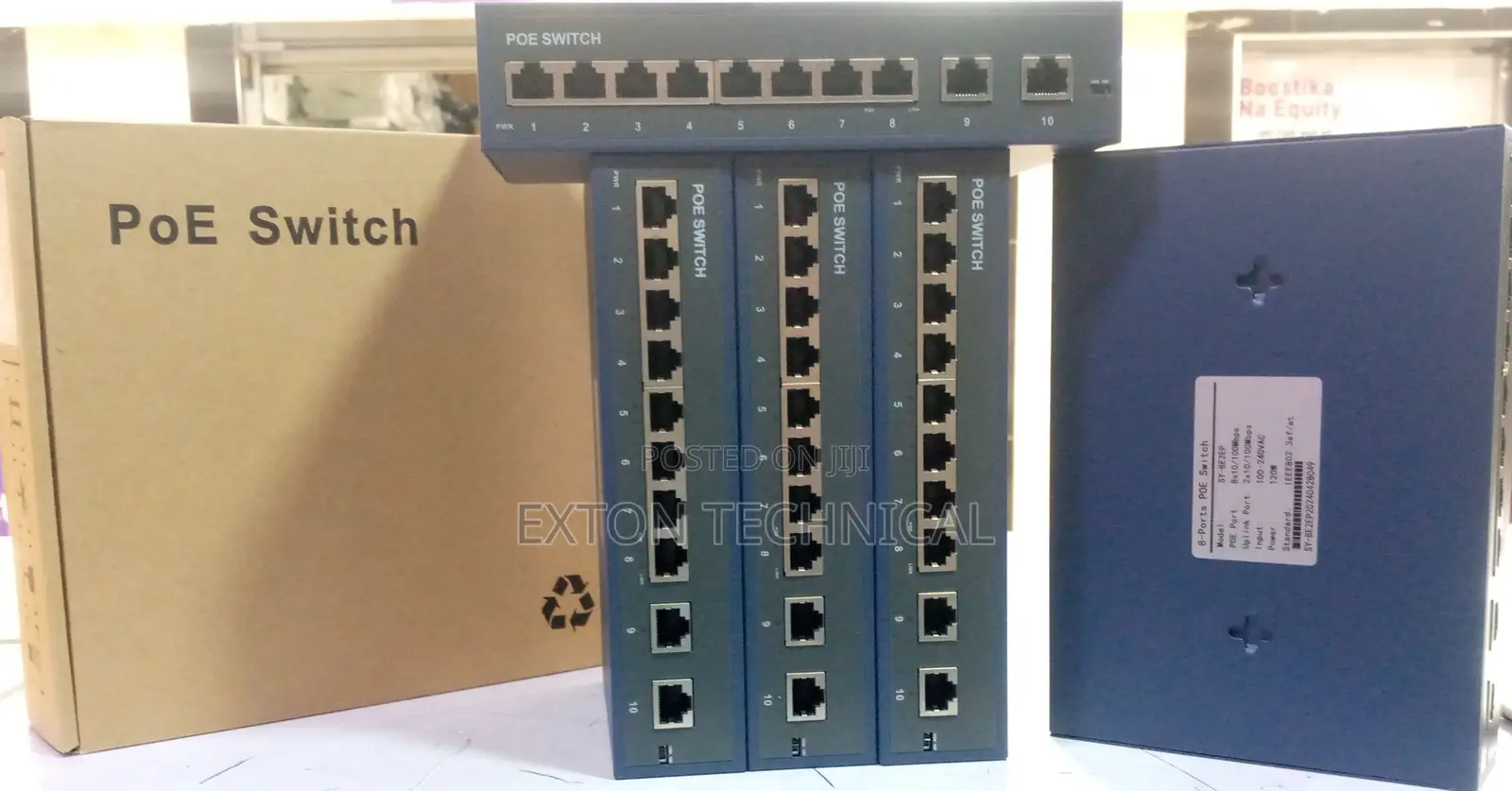 Switch Power 8 Ethernet Port Poe Switch 8 Port 2 Uplink 100m