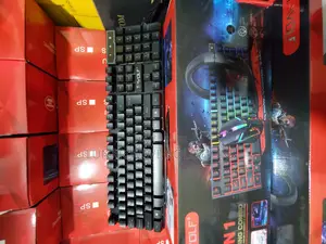 Gaming Keyboard With Headphones and Mouse