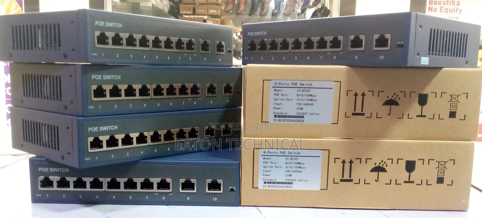 8 Port 10/100mbps Port 2 Uplink Port Unmanaged Poe Switch