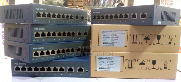 8 Port 10/100mbps Port 2 Uplink Port Unmanaged Poe Switch